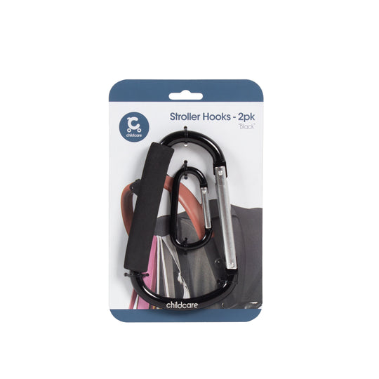 Childcare Stroller Hooks - 2pk - Black