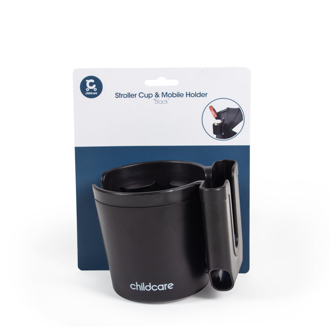 Childcare Stroller Cup & Mobile Holder - Black