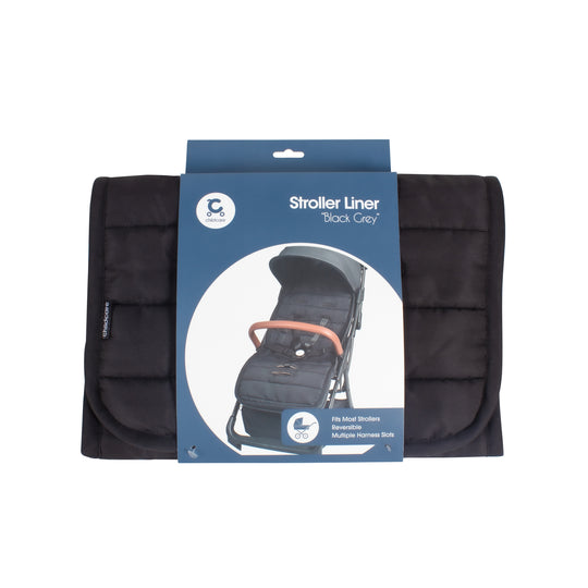 Childcare Stroller Liner - Black Grey