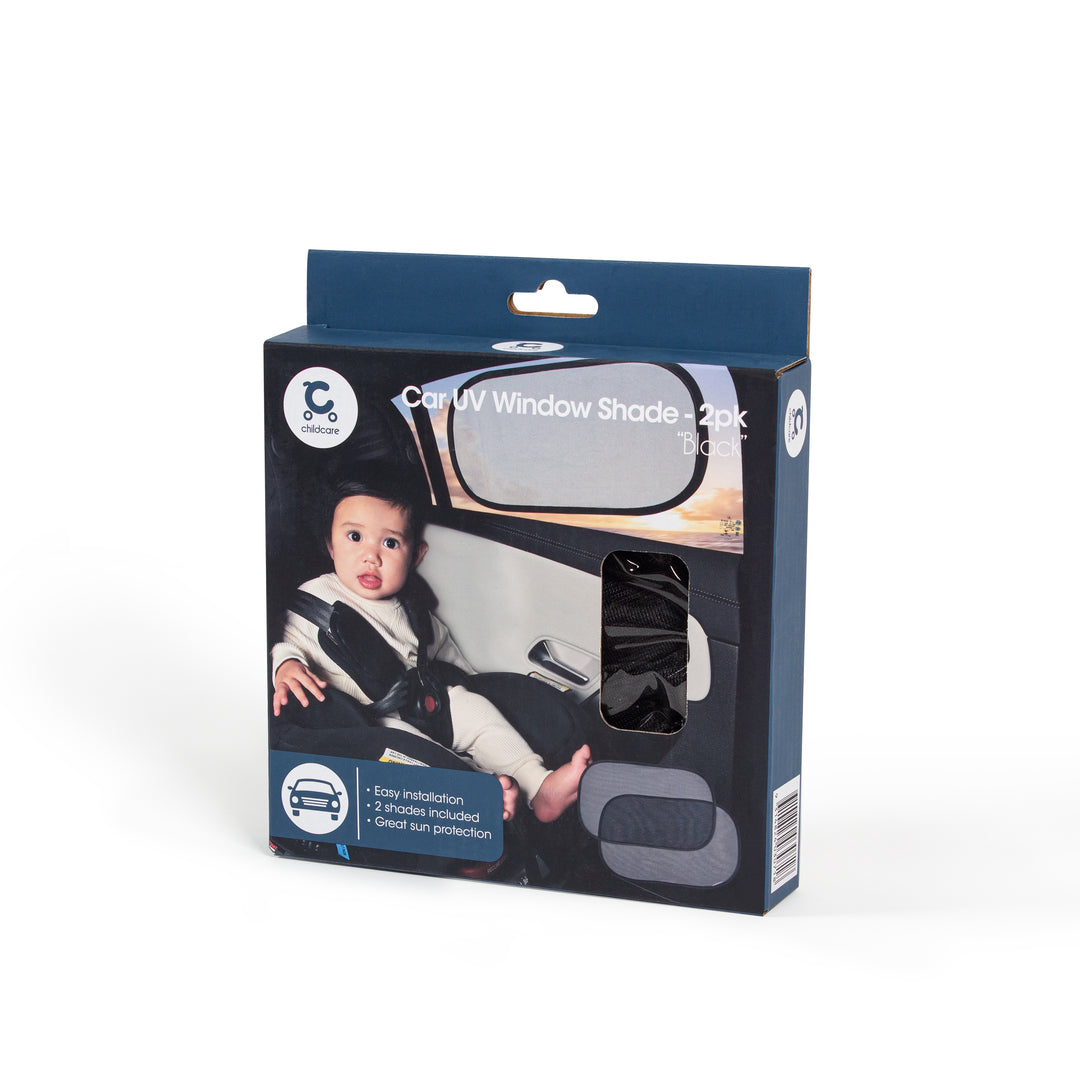 Childcare Car Basic UV Window Shade - 2pk - Black