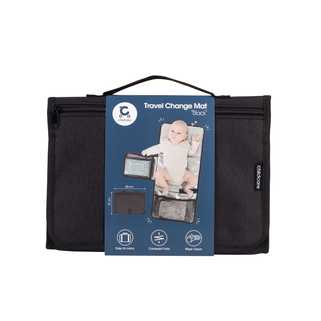 Childcare Travel Change Mat - Black