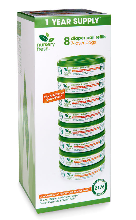 Nursery Fresh Diaper Pail Refill - 8 PK