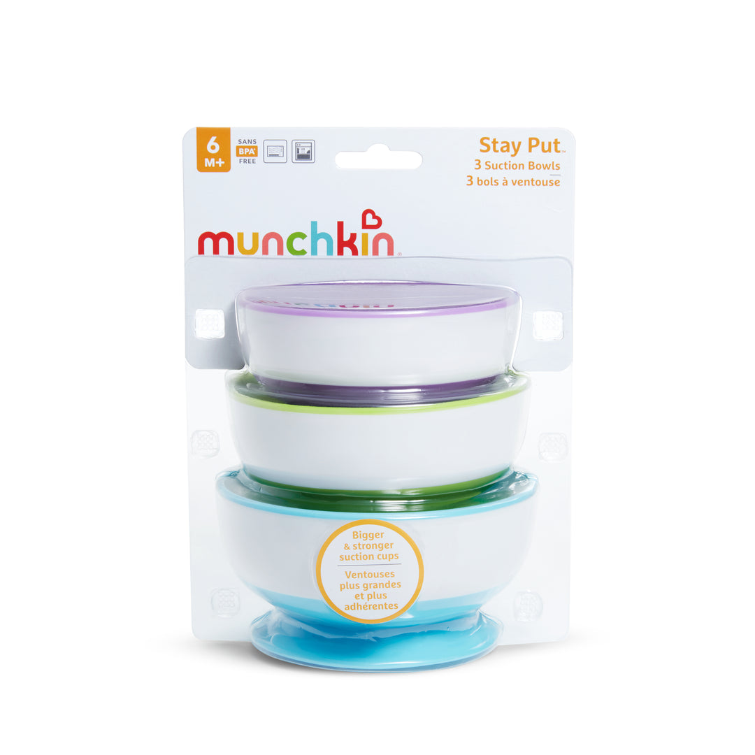 Stay Put™ Suction Bowl 3 Pack