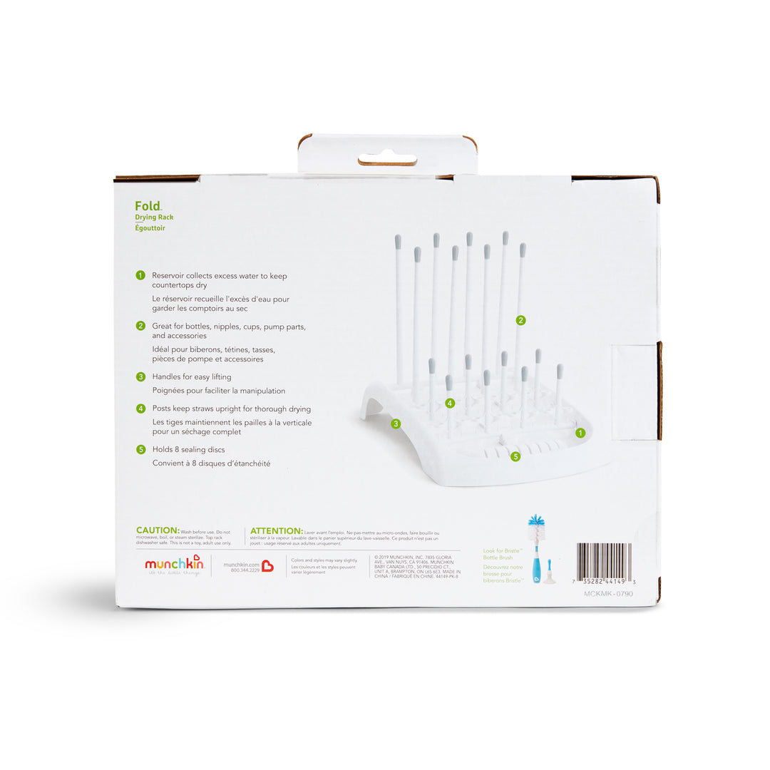 FOLD™ Bottle Drying Rack (Grey)