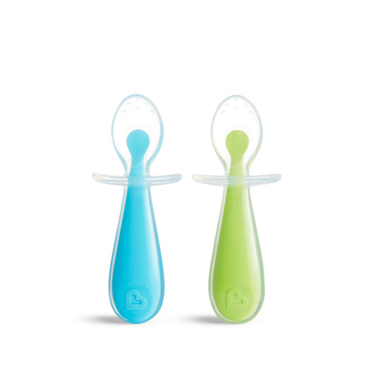 Gentle Scoop 2pk Silicone Training Spoons (Blue/Green)