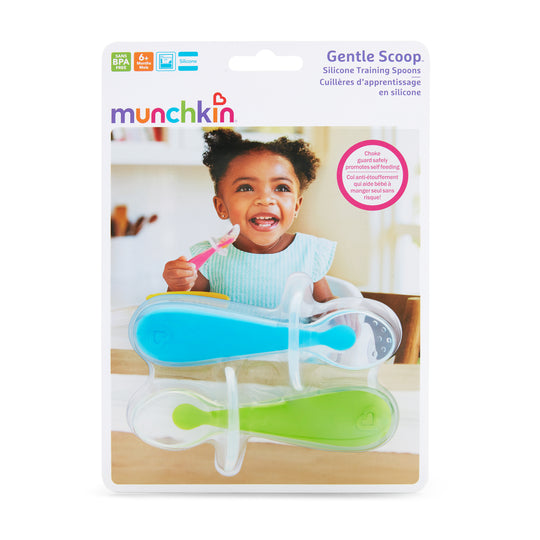 Gentle Scoop 2pk Silicone Training Spoons (Blue/Green)