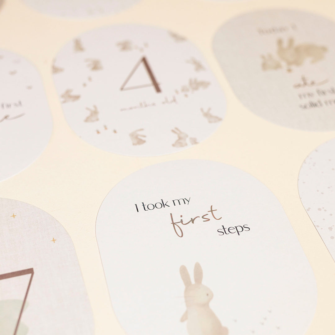Little Dutch Baby Bunny Milestone Cards
