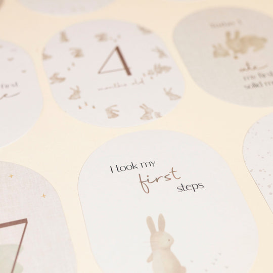 Little Dutch Baby Bunny Milestone Cards