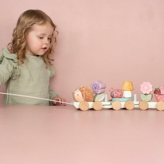Little Dutch Fairy Garden Stacking Train Hedgehog