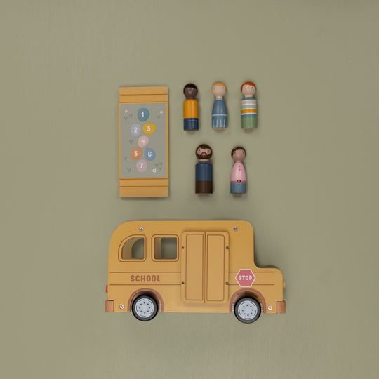 Little Dutch Wooden School Bus