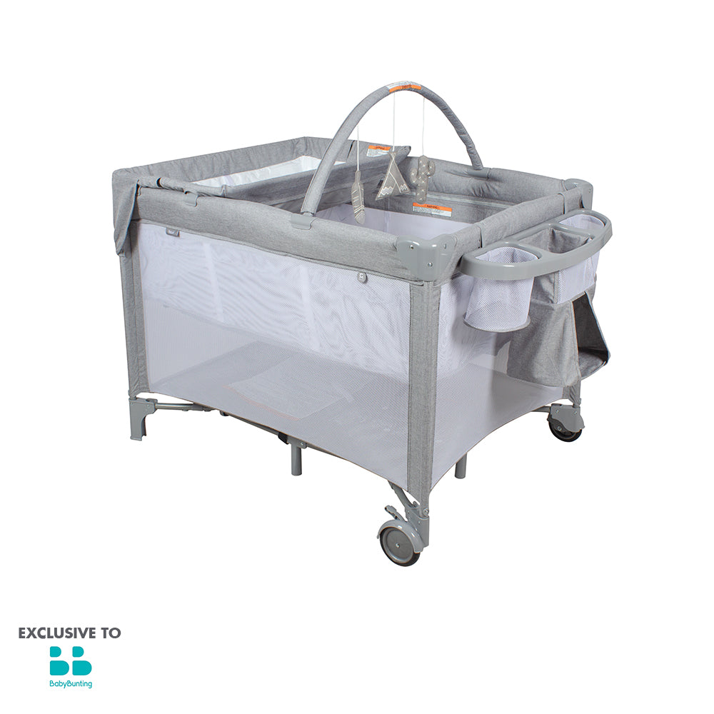 Tauri 5-in-1 Travel Cot - Grey