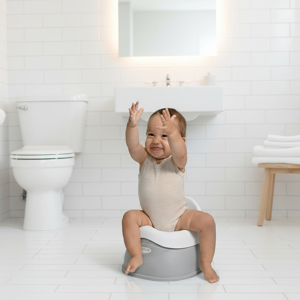 Childcare Potty with Insert - Cool Grey