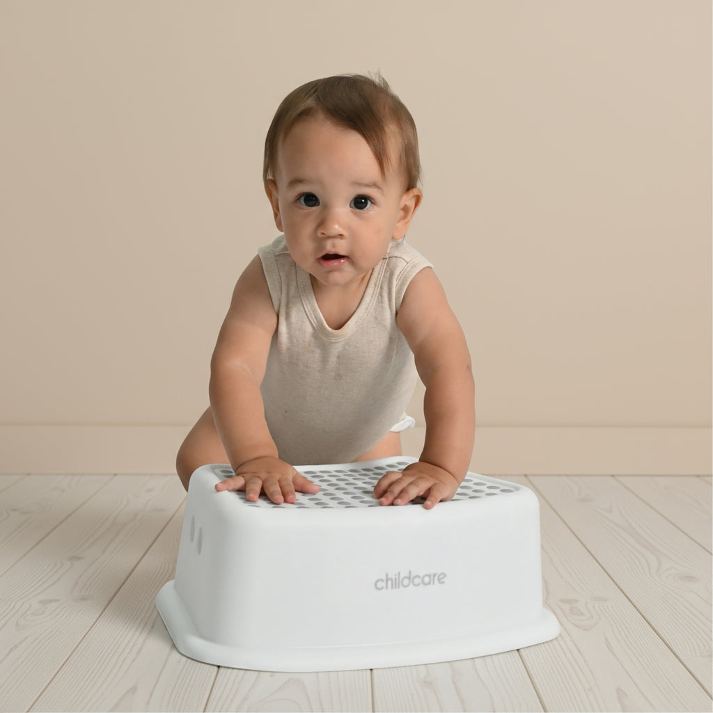 Childcare Step Stool - Cool Grey