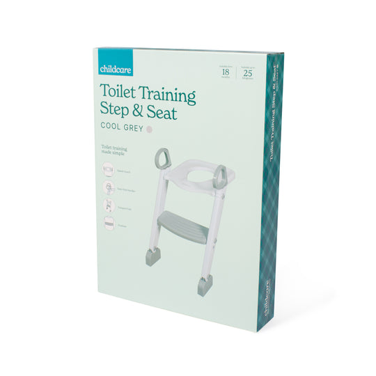 Childcare Toilet Training Step & Seat - Cool Grey