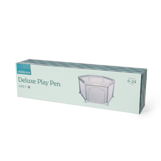 Childcare Deluxe Play Pen - Grey