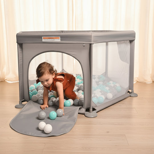 Childcare Deluxe Play Pen - Grey