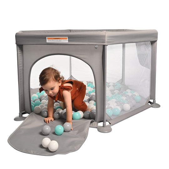 Childcare Deluxe Play Pen - Grey