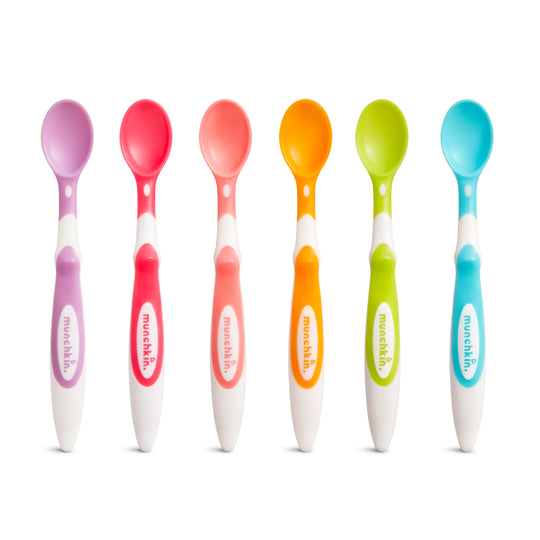 Soft-Tip Infant Spoons - 6pk - Assorted Colour Randomly Selected