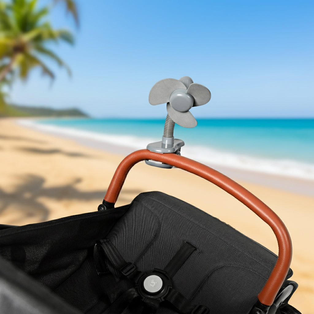 Childcare Stroller Fan - Grey