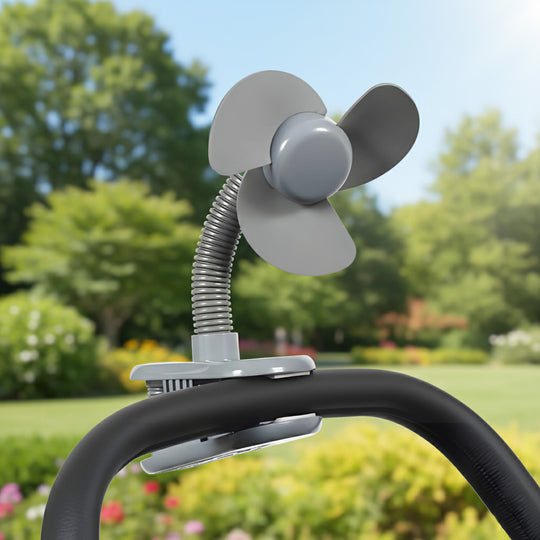 Childcare Stroller Fan - Grey