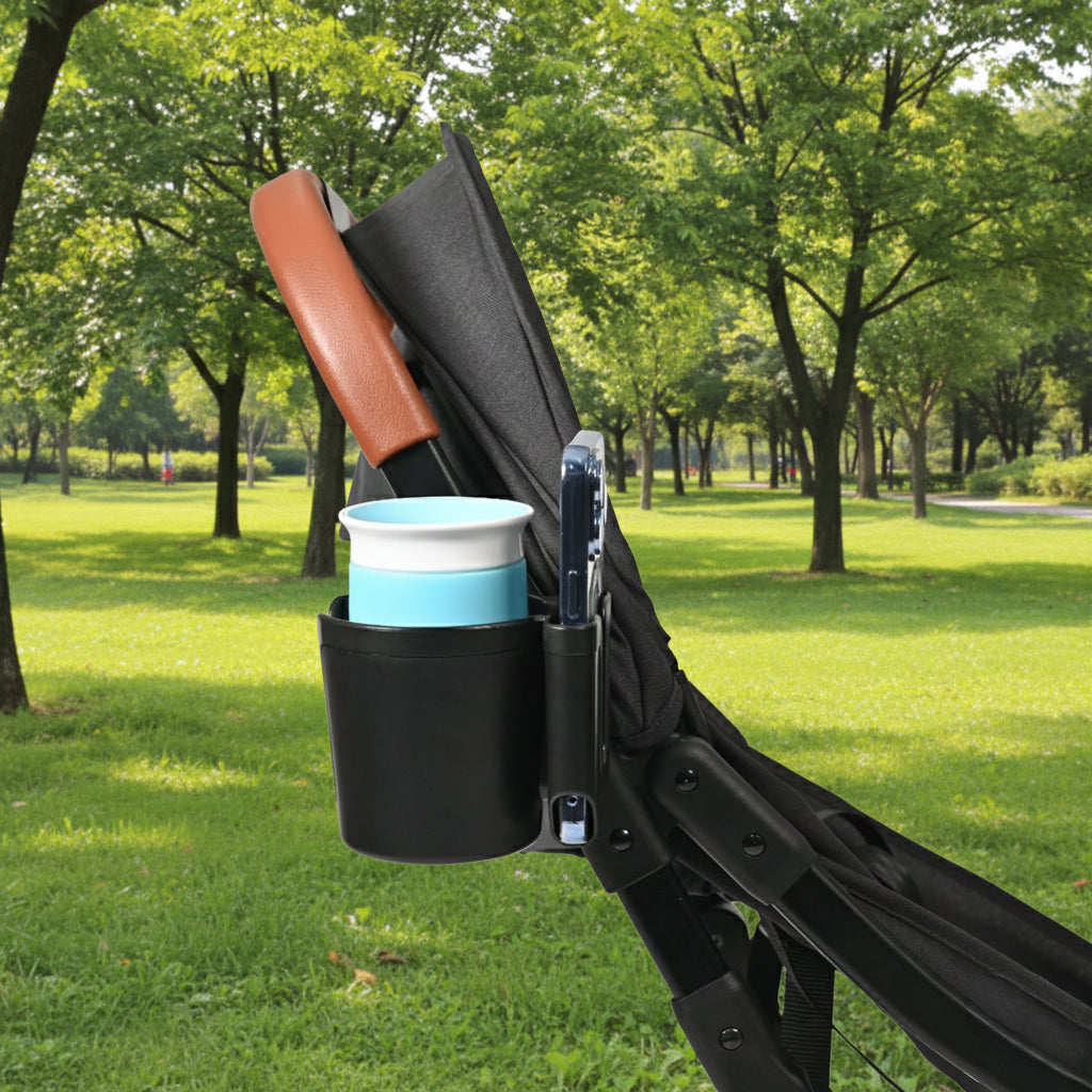Childcare Stroller Cup & Mobile Holder - Black