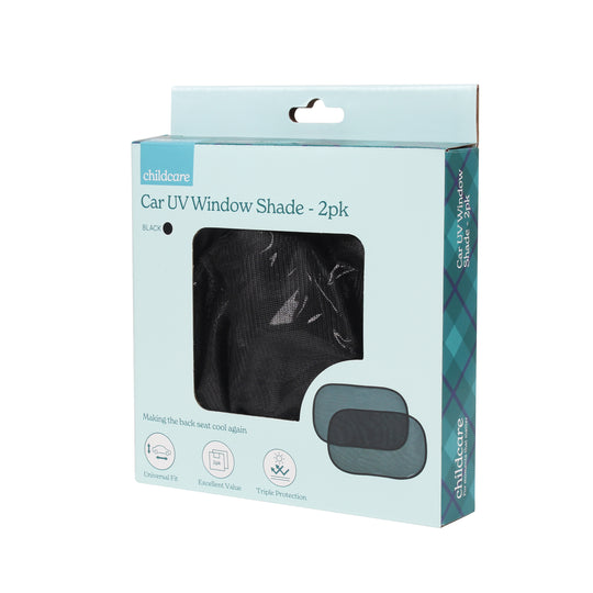 Childcare Car Basic UV Window Shade - 2pk - Black
