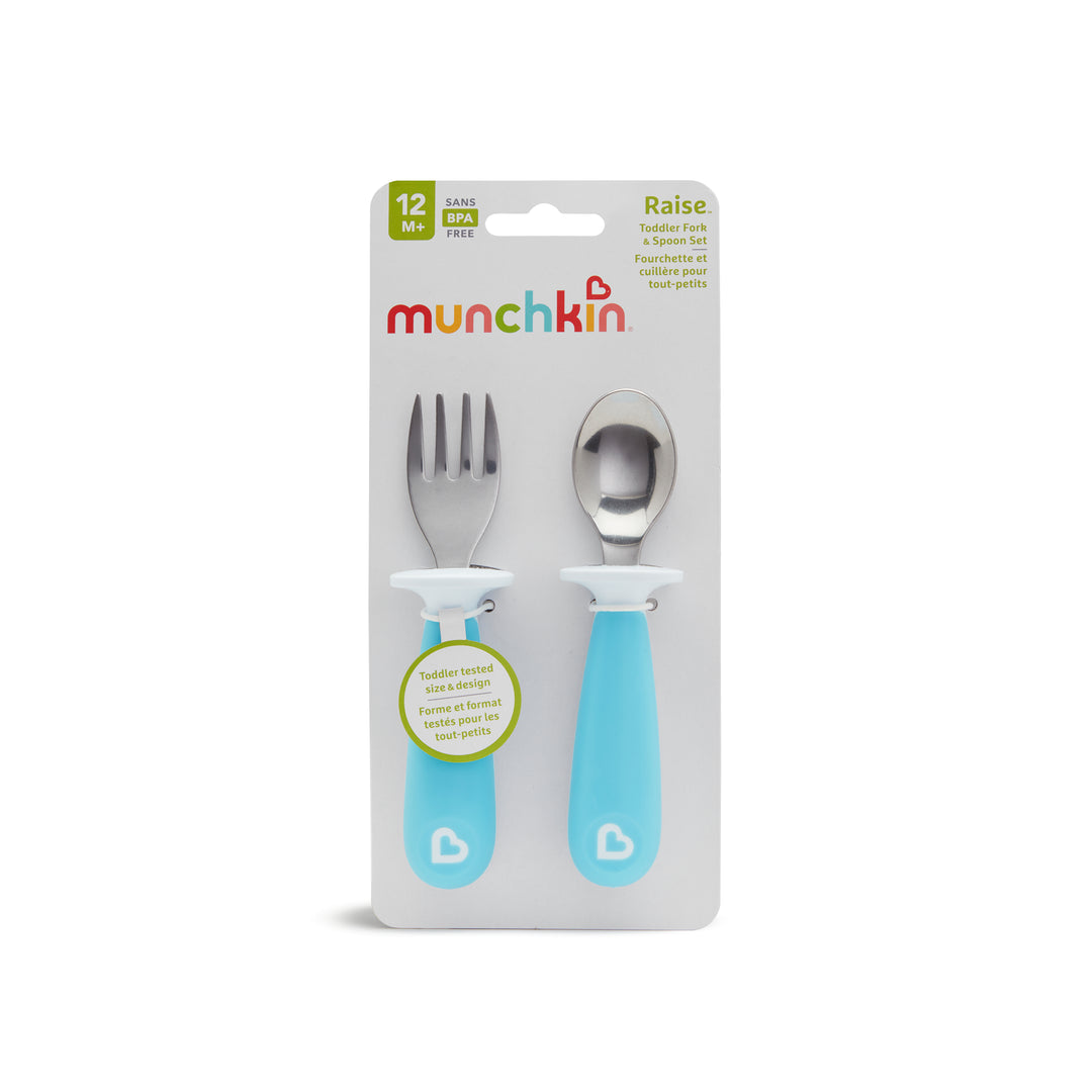 Raise™ Toddler Fork & Spoon Set (Blue)