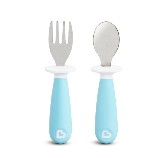 Raise™ Toddler Fork & Spoon Set (Blue)