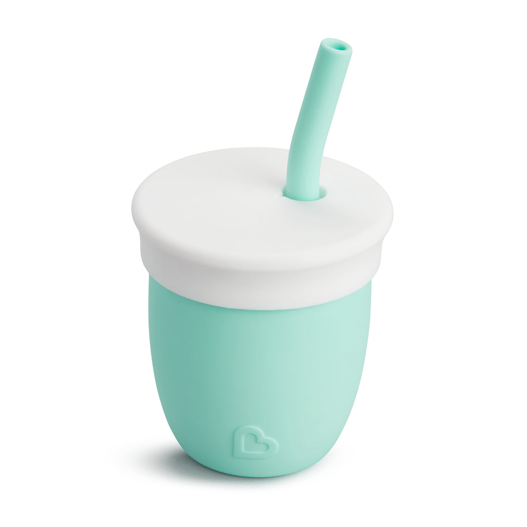 4oz C’est Silicone Training Cup with Straw - 1pk (Mint)