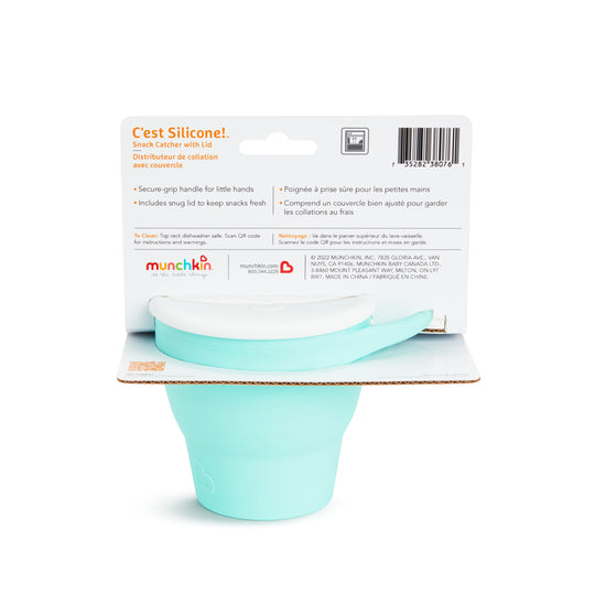 C’est Silicone Snack Catcher w/ Lid (Mint)