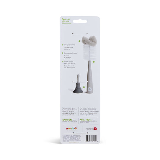 Munchkin Modern Sponge Bottle Brush - Grey