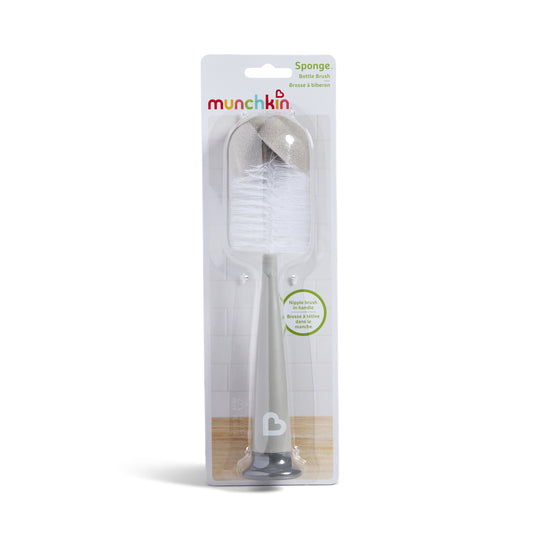 Munchkin Modern Sponge Bottle Brush - Grey
