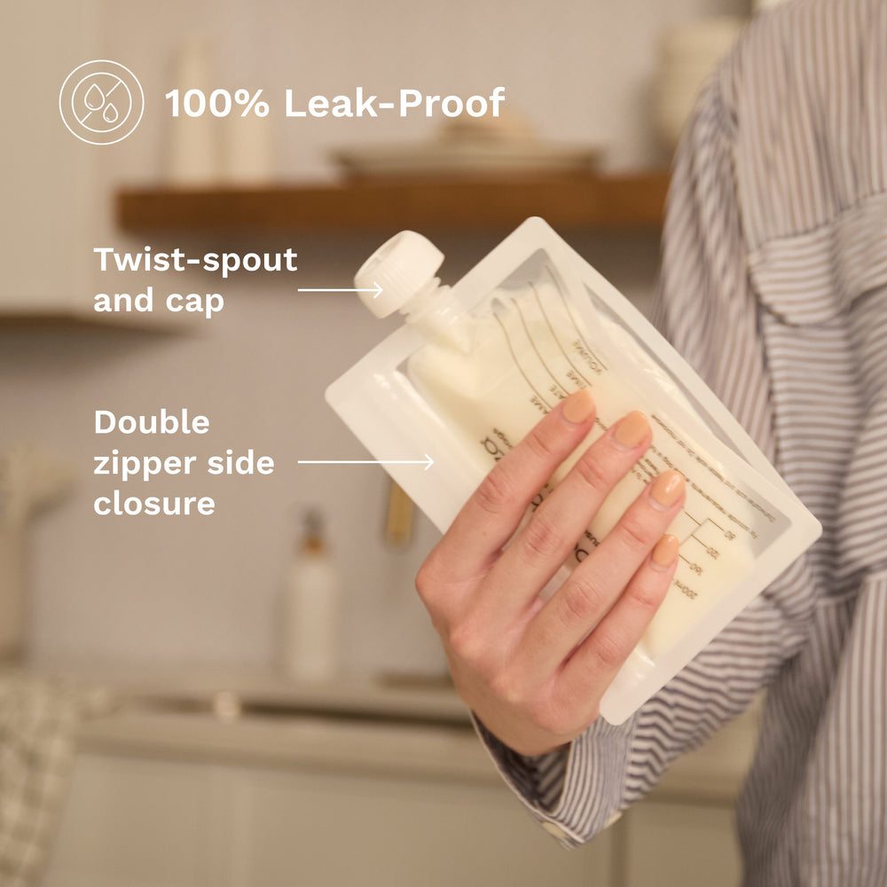 Reusable Breast Milk Bags With Funnel - 10pk