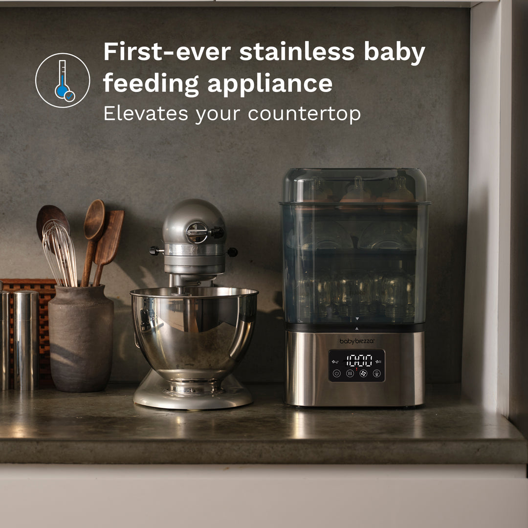 Baby Brezza SuperQuick Sterilizer Dryer - Stainless Steel