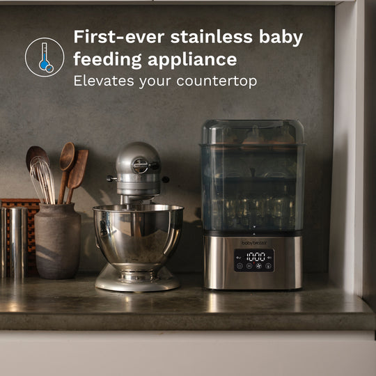 Baby Brezza SuperQuick Sterilizer Dryer - Stainless Steel
