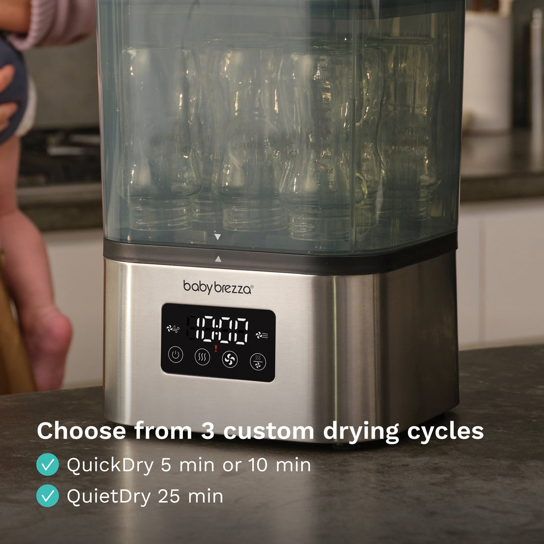 Baby Brezza SuperQuick Sterilizer Dryer - Stainless Steel