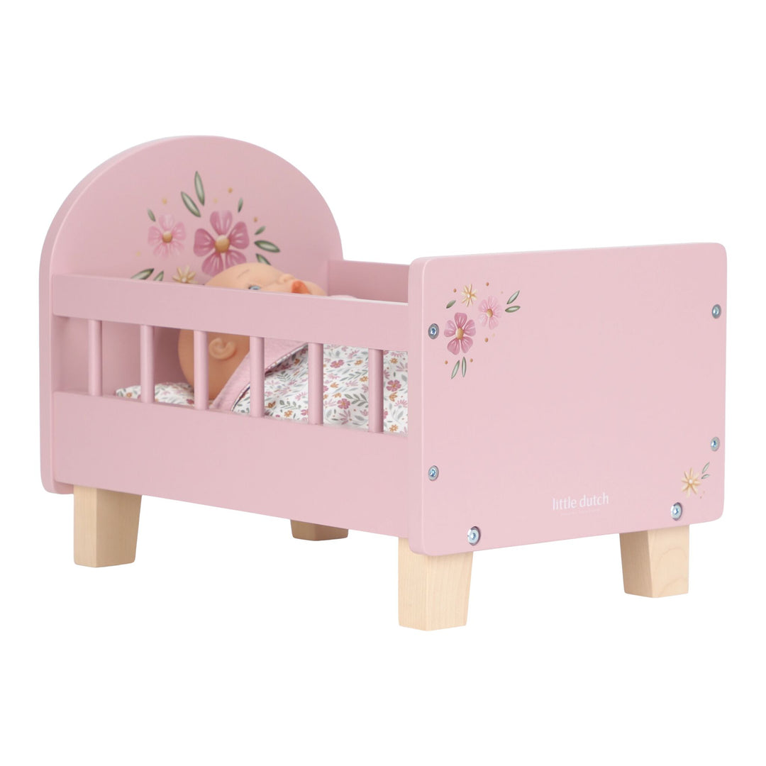 Little Dutch Doll Bed with Textiles
