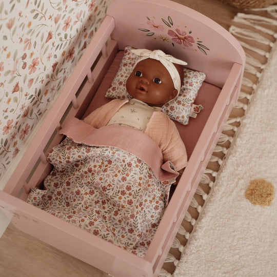 Little Dutch Doll Bed with Textiles