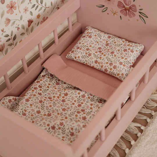 Little Dutch Doll Bed with Textiles