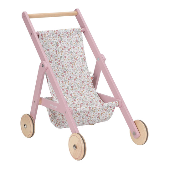 Little Dutch Wooden Doll Stroller - Pink