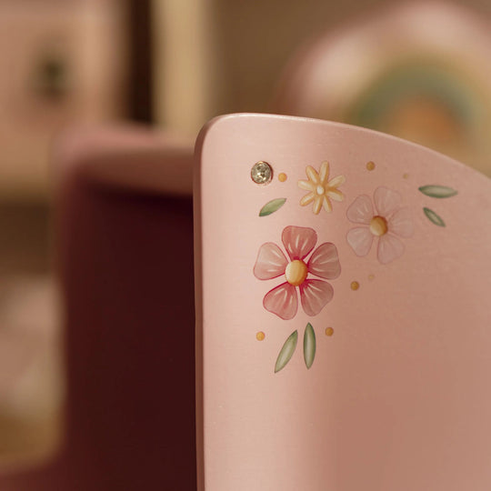 Little Dutch Wooden Doll Pram with Textiles - Pink