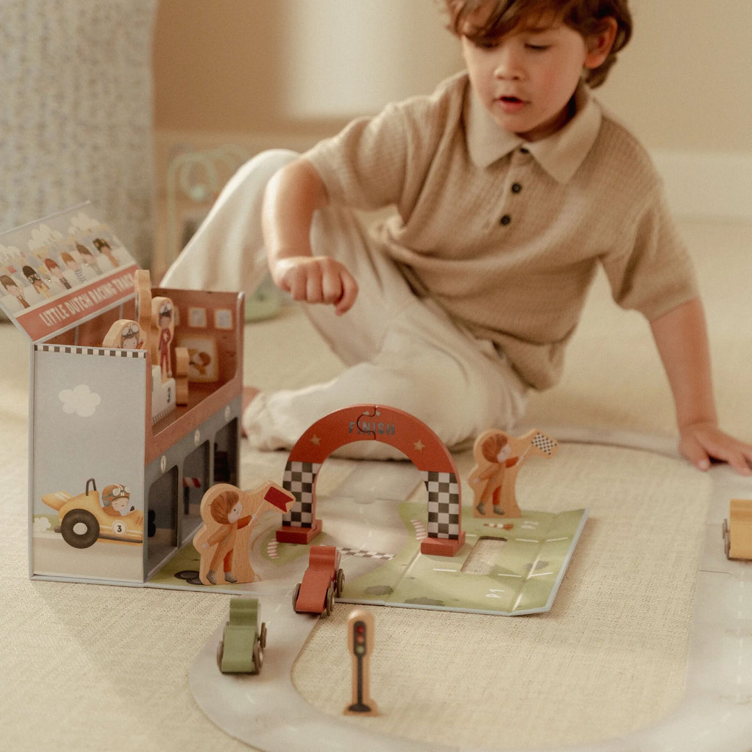 Little Dutch Play Case with Racetrack