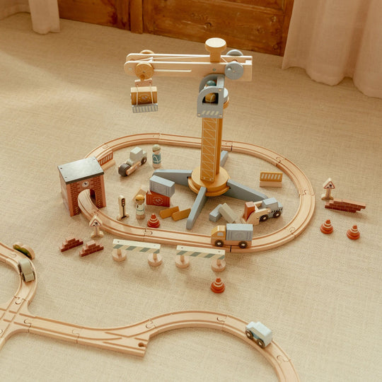 Little Dutch Crane Set Train Track