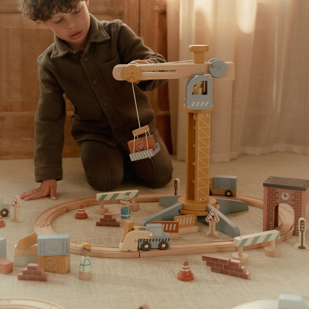 Little Dutch Crane Set Train Track