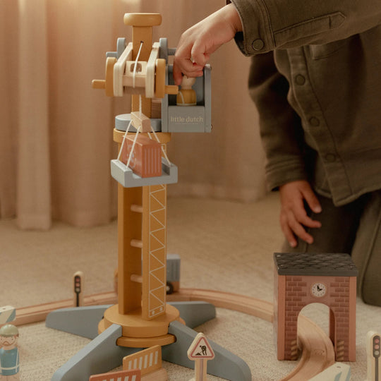 Little Dutch Crane Set Train Track