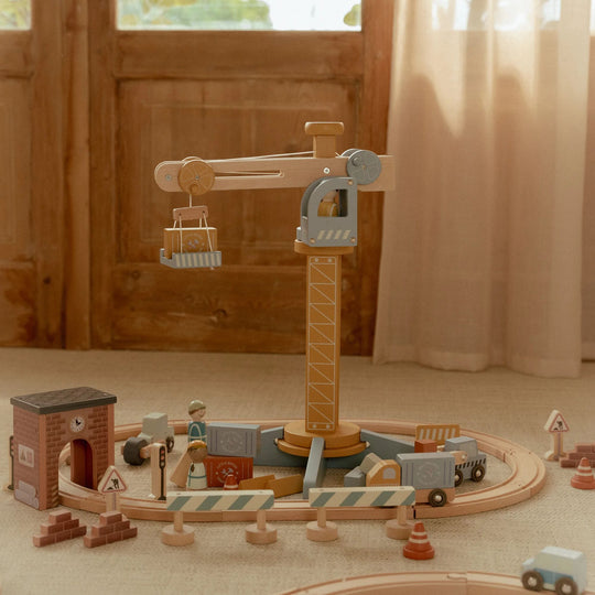 Little Dutch Crane Set Train Track