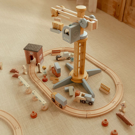 Little Dutch Crane Set Train Track