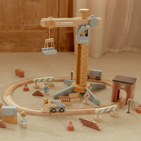 Little Dutch Crane Set Train Track