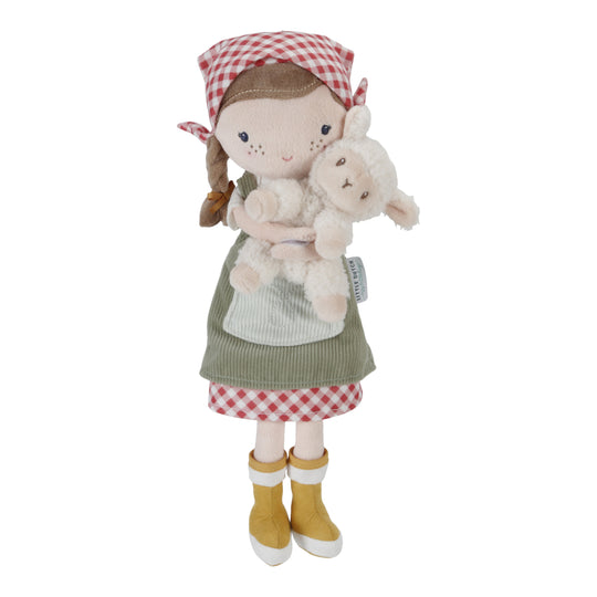 Cuddle Doll Farmer Rosa With Sheep 35cm