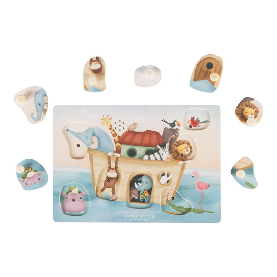 Little Dutch Wooden Sound Puzzle Noah's Ark